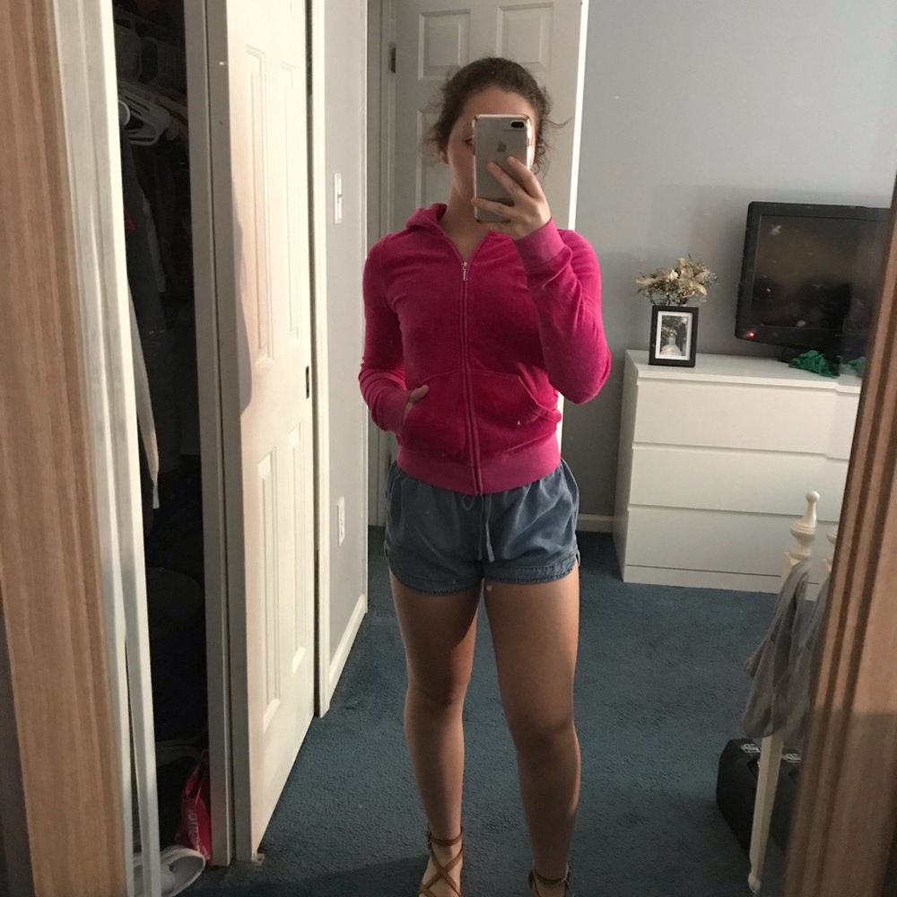 Pink velour Juicy Couture jacket